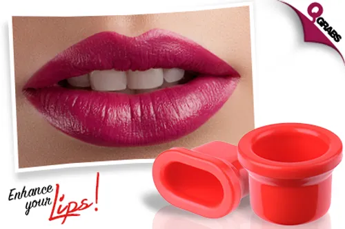 For QR29 Get Fuller Lush Lips with a Lip Enhancer - Choose from Oval or Round Shapes! (QR49 Value)